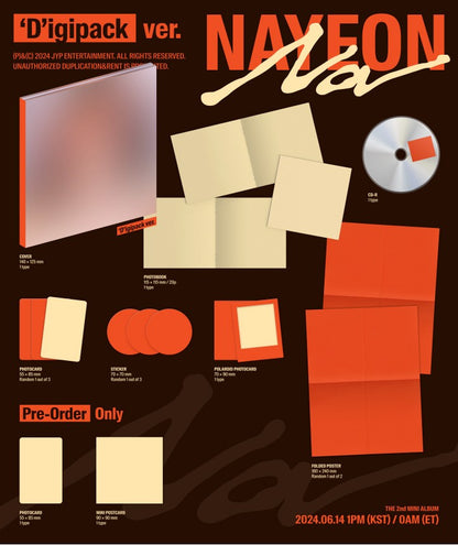 [Pre-Order] Nayeon - 2nd Mini Album - NA - Digipack Ver