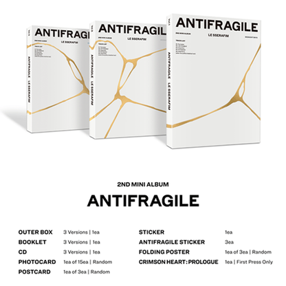 LE SSERAFIM - 2nd Mini Album - Antifragile